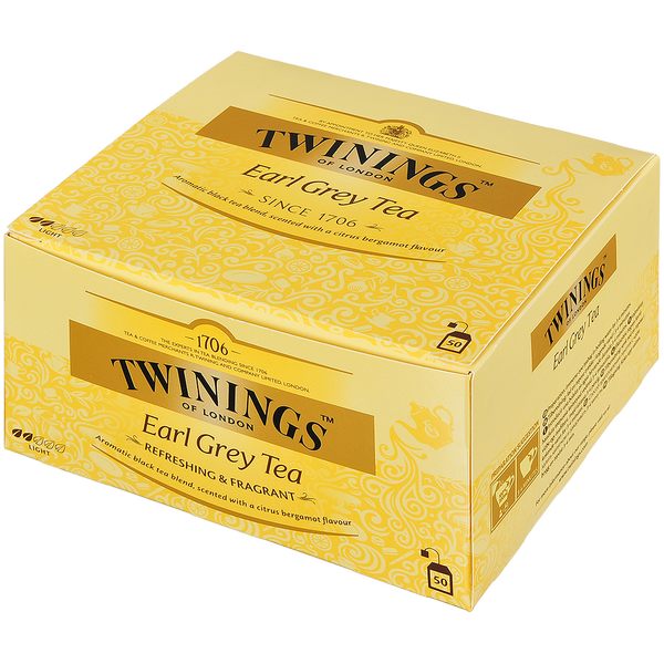 

Чай Twinings эрл грей черный байховый бергамот 50 пакетиков