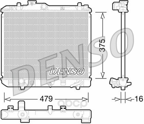 фото Радиатор 375x479 denso drm47028