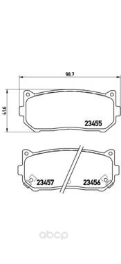 

Тормозные колодки brembo задние P30008