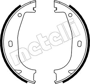

Тормозные колодки METELLI стояночного тормоза 530016