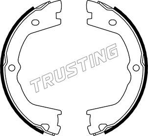 

Тормозные колодки TRUSTING стояночного тормоза 34110