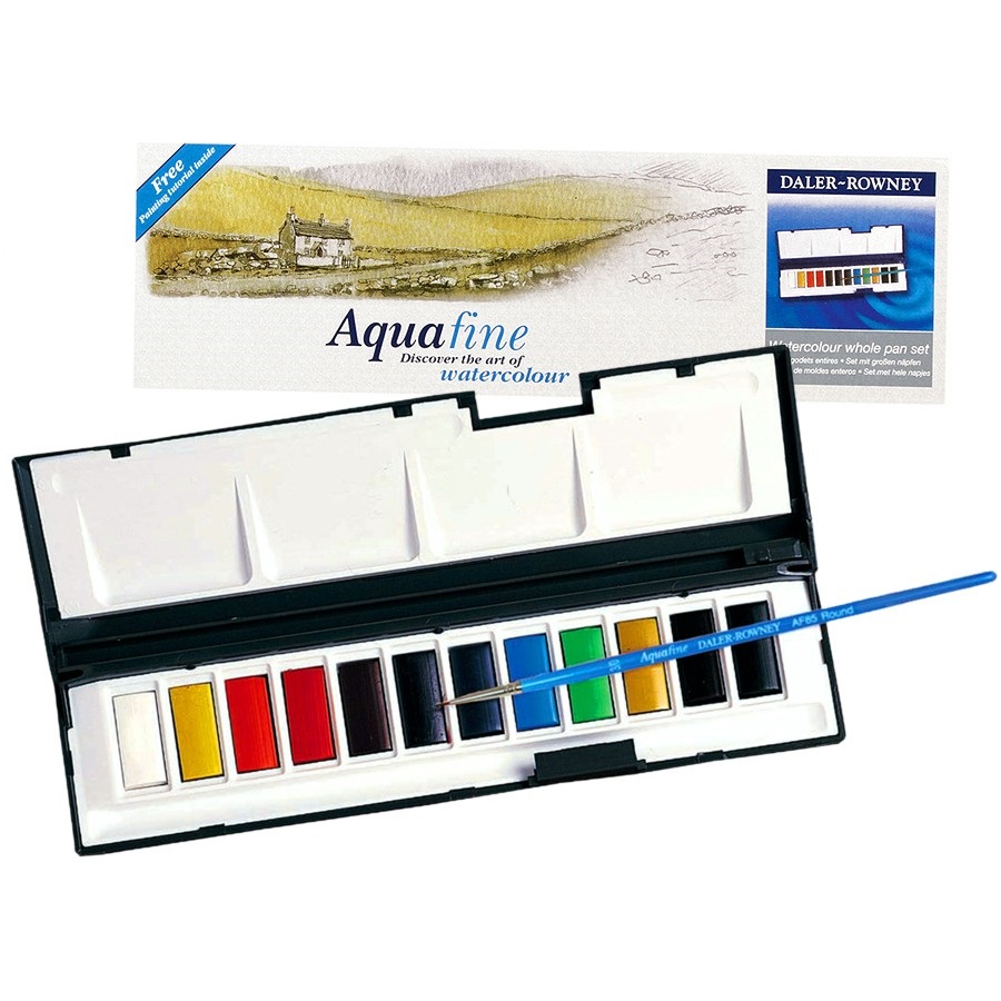 Акварель Daler Rowney Whole Pan Set Aquafine 12 цв