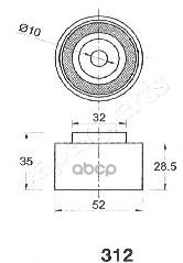 фото Ролик натяжной japanparts be312