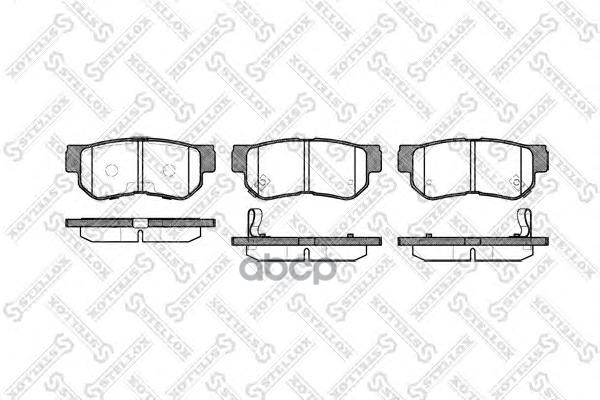 

Комплект тормозных колодок Stellox 757012BSX