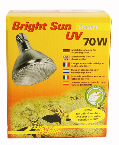 фото Ультрафиолетовая лампа для террариума lucky reptile bright sun uv desert, 70 вт