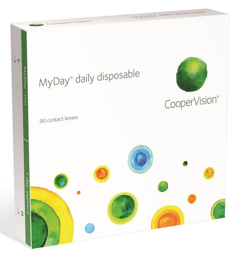 Контактные линзы MyDay Daily disposable 90 линз R 8,4 +1,00