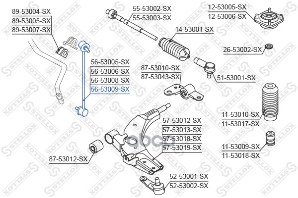 фото Стойка стабилизатора stellox 5653009sx