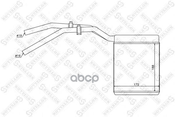 фото Радиатор печки stellox 1035137sx