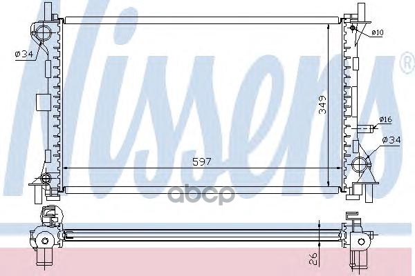 Радиатор охлаждения Nissens 62073A