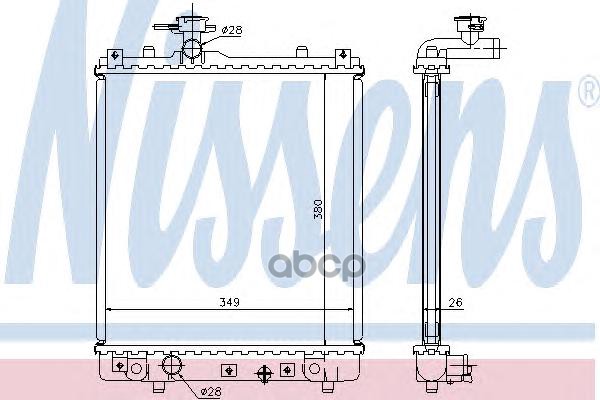 

Радиатор охлаждения Nissens 63014A