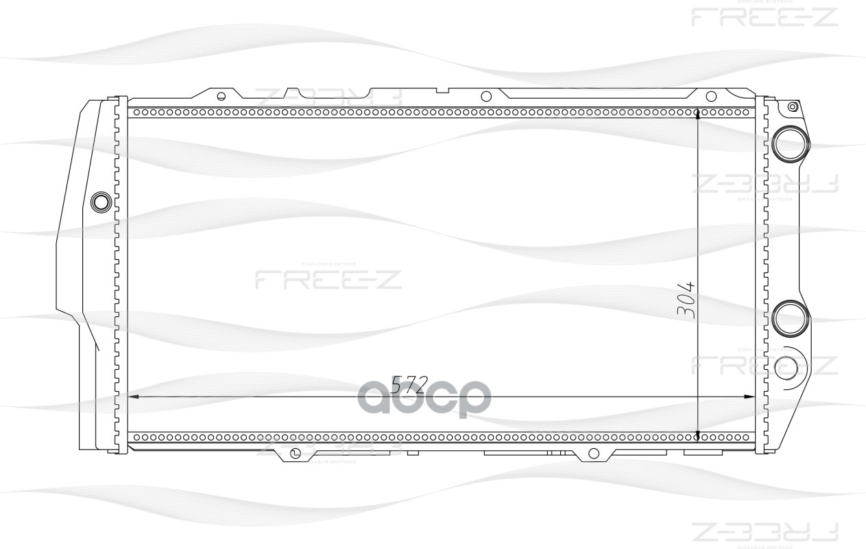 фото Радиатор охлаждения free-z kk0110