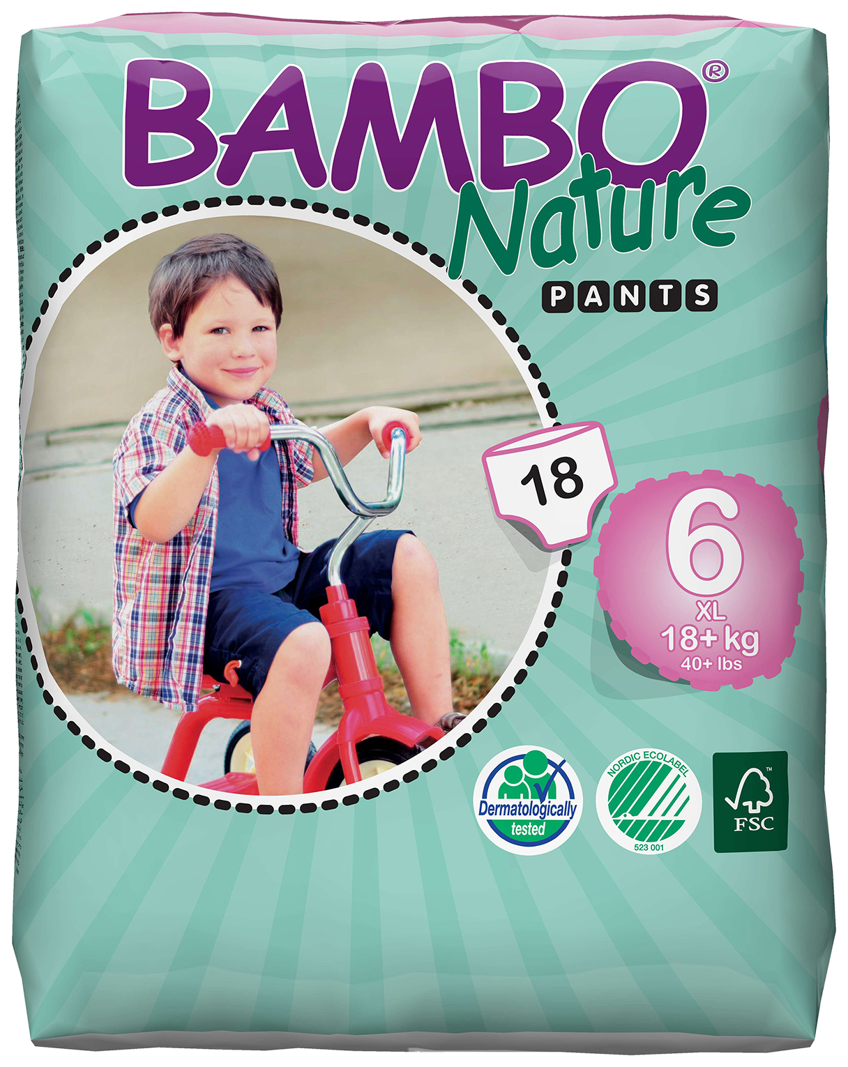 Подгузники-трусики Bambo Nature Pants XL (18+ кг) 18 шт