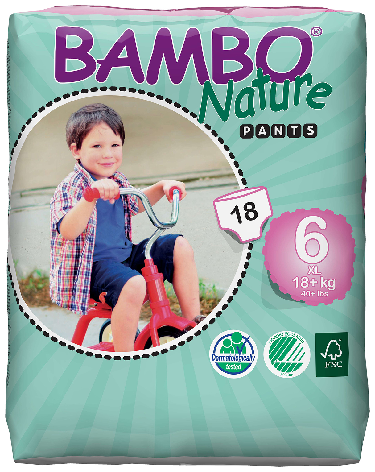 фото Подгузники-трусики bambo nature pants xl (18+ кг) 18 шт