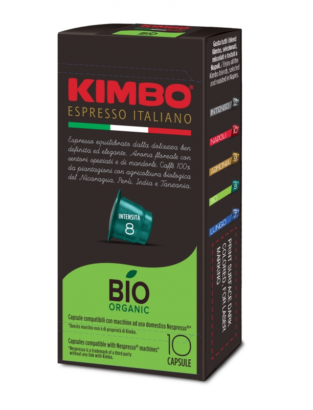 Капсулы Kimbo NC Bio для кофемашин Nespresso 10 капсул