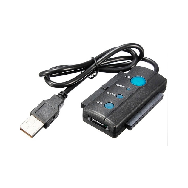 

Адаптер Orient USB A-SATA 7 pin/2xIDE, M-F Black (UHD-521), UHD-521