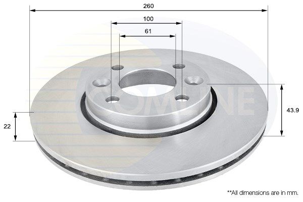 фото Тормозной диск comline adc0266v