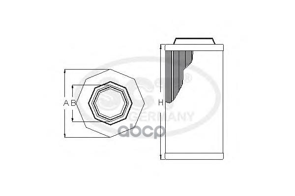 фото Фильтр воздушный sct sb3096