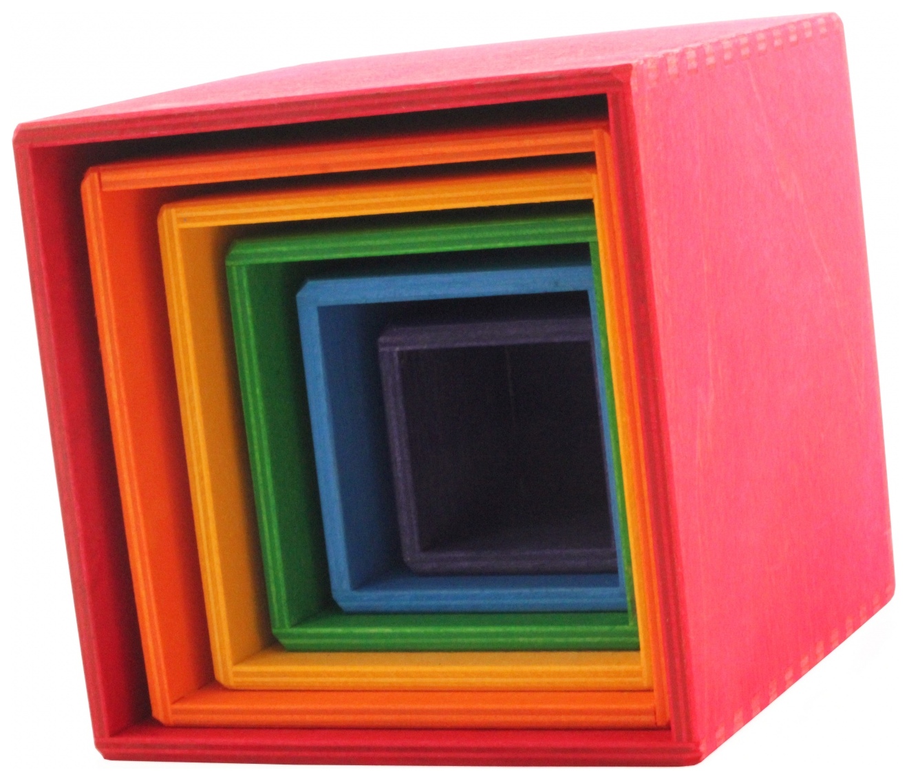 фото Большой набор разноцветных коробочек grimms