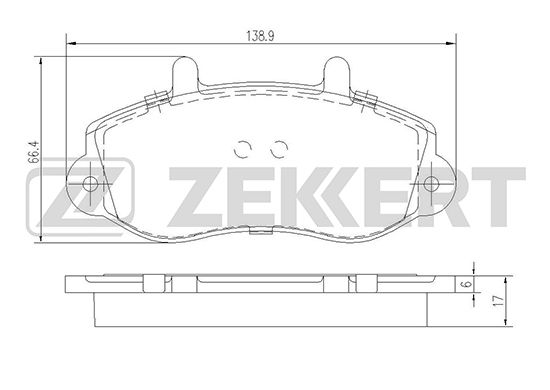

Тормозные колодки ZEKKERT дисковые BS-2420