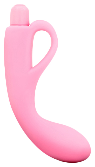 фото Розовый изогнутый стимулятор luxe freya pink 17,7 см blush novelties