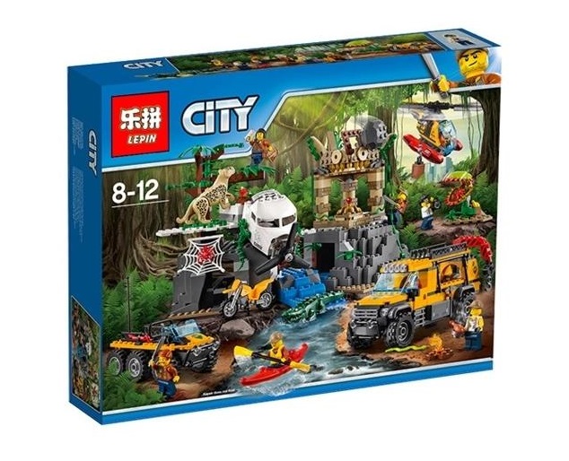 Конструктор пластиковый LEPIN 02061 База исследователей джунгле