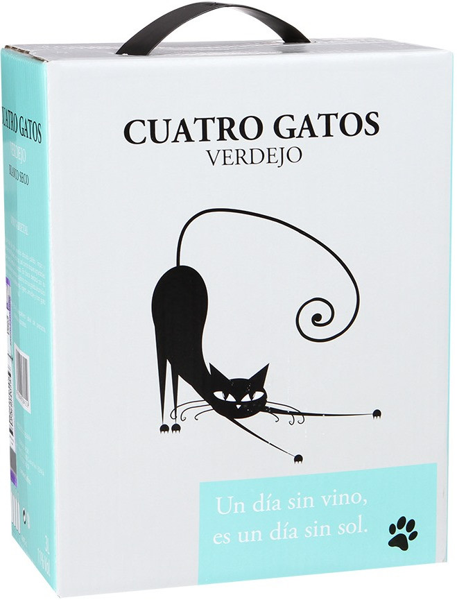 

Вино Navarro Lopez Cuatro Gatos Verdejo Blanco Seco bag-in-box 3 л