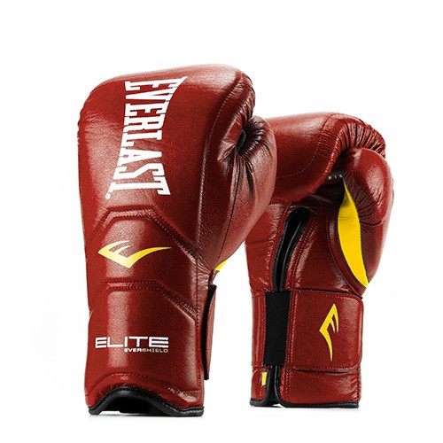 фото Боксерские перчатки тренировочные everlast elite pro красные 14 унций
