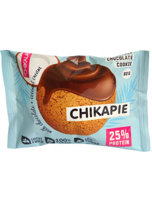 фото Bombbar протеиновое печенье chikapie 60g кокосовое (60 г) chikalab