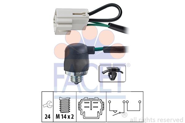 фото Выключатель сигнала заднего хода facet 7.6144