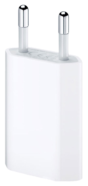 Сетевое зарядное устройство Apple USB Power Adapter, 1xUSB, 1 A, (MD813ZM/A) white