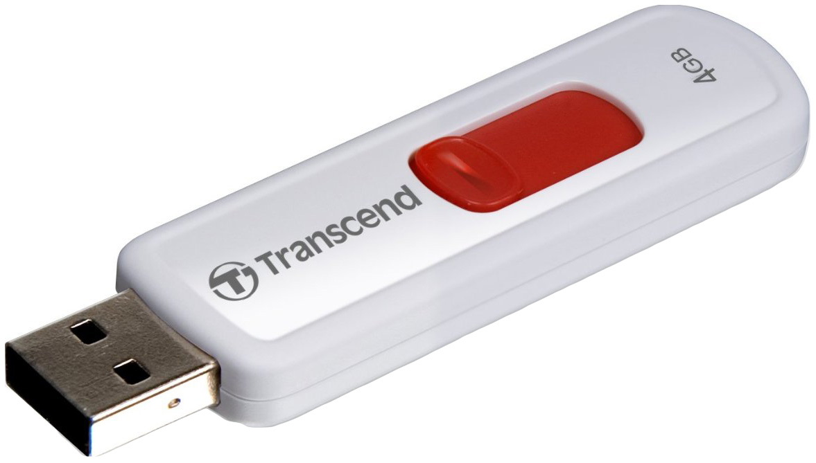 фото Флешка transcend jetflash 530 4гб white/red (ts4gjf530)