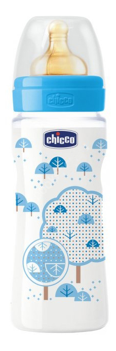 фото Детская бутылочка chicco well-being boy 4 мес 330 мл