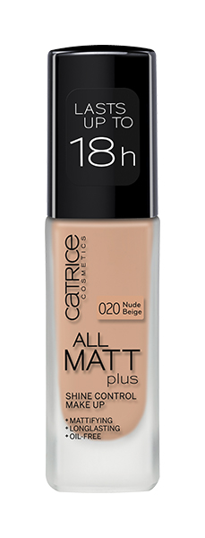 

Тональный крем CATRICE All Matt Plus Shine Control Make Up Nude Beige №020 30 мл, all Matt Plus Shine Control Make Up Nude Beige №020