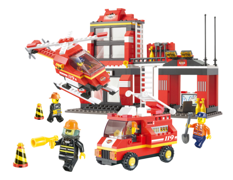 Конструктор BANBAO пожарные 8299 big Fire Truck