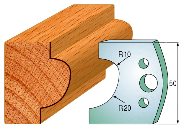 

Комплект из 2-х ножей 50x4 SP CMT 690.504, 690.504