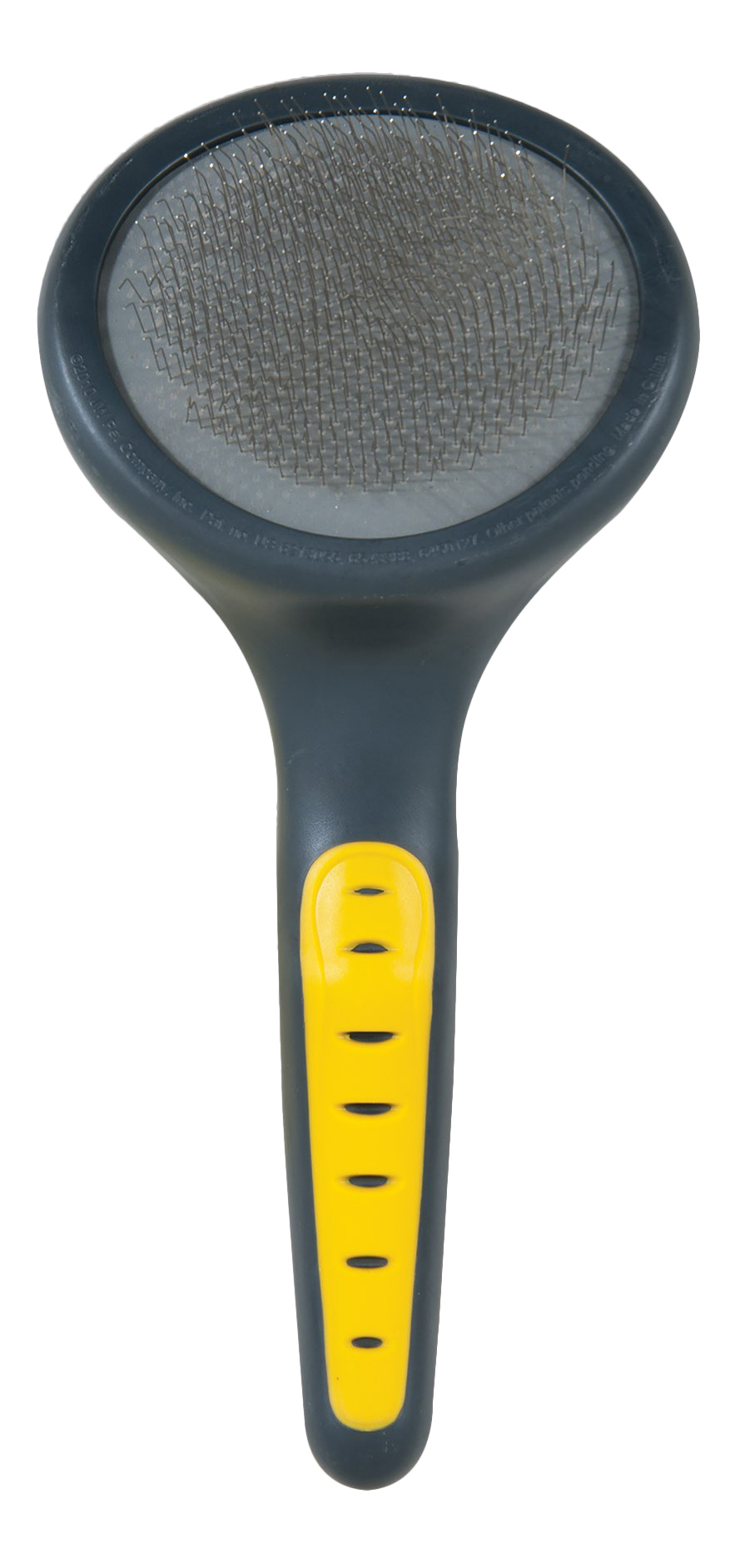 фото Пуходерка для собак jw grip soft slicker brush small - soft pin, пластик, мягкая, черный