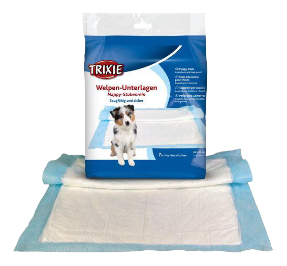 Пеленки для собак одноразовые TRIXIE с абсорбирующим полимером 60 x 60 см, 10 шт