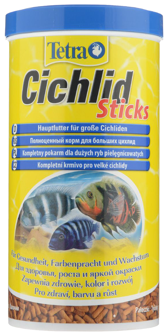 фото Корм для всех видов цихлид tetra cichlid sticks, палочки, 1 л