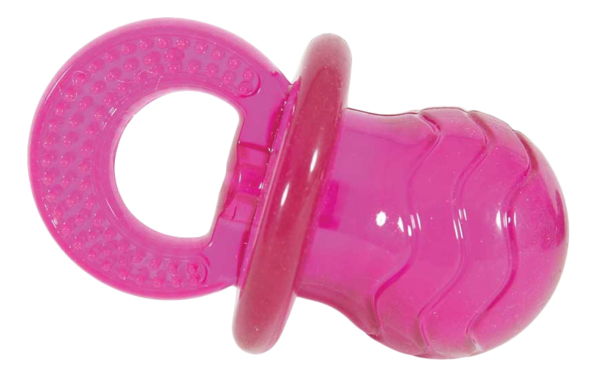 Жевательная игрушка для собак ZOLUX Соска, розовый, 10 см