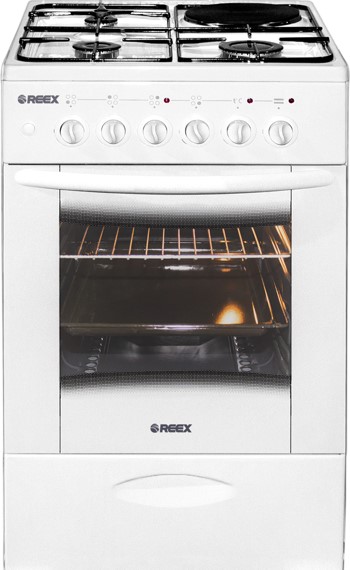 

Комбинированная плита Reex CGE-531 eсWh White, CGE-531 eсWh