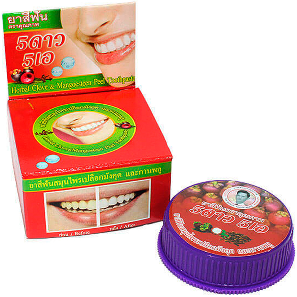 Зубная паста 5 Star Cosmetic Отбеливающая с экстрактом мангостина 25 г white glo зубная паста профессиональный выбор отбеливающая