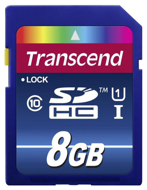 

Карта памяти Transcend TS8GSDHC10U1 8GB, TS8GSDHC10U1