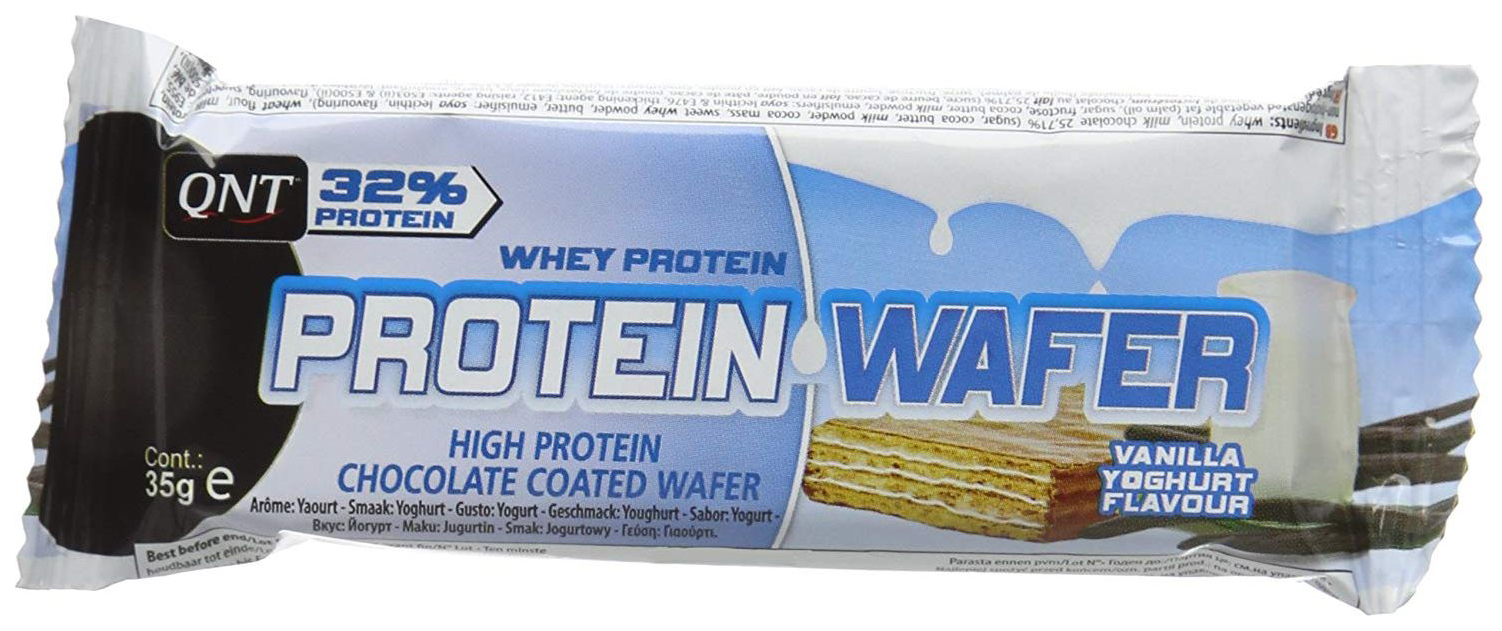 фото Протеиновый батончик qnt protein wafer 35 г йогурт