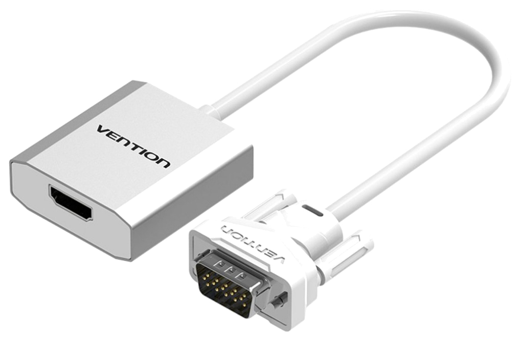 фото Адаптер vention hdmi-vga, m-f 0,15м silver (acew0)