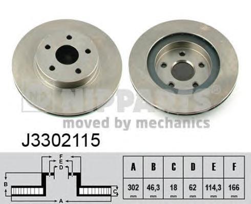 фото Тормозной диск nipparts j3302115