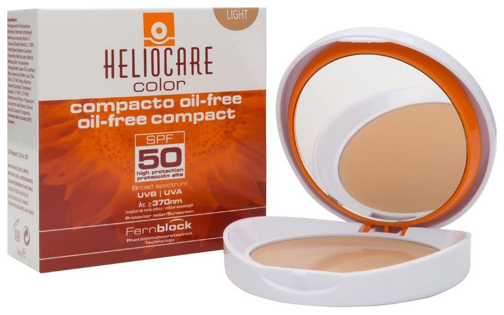Купить Пудра Cantabria Labs Heliocare Color Oil-Free Compact SPF 50 Sunscreen Light 10 г