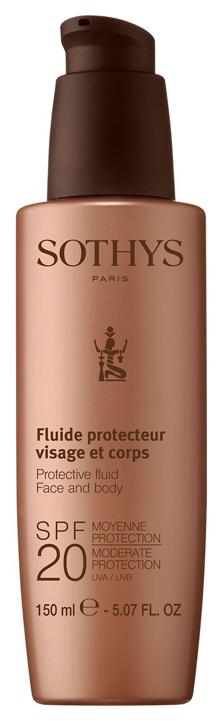 Молочко для лица и тела Sothys Protective Fluid Face And Body SPF20 150 мл Франция