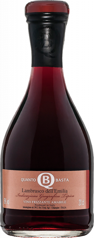 

Quanto Basta Lambrusco Rosso dell`Emilia IGT Cantine Riunite & Civ