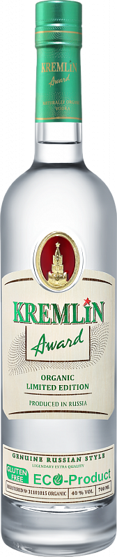 

Водка Kremlin Award Organic Limited Edition, 40 %, 500 мл