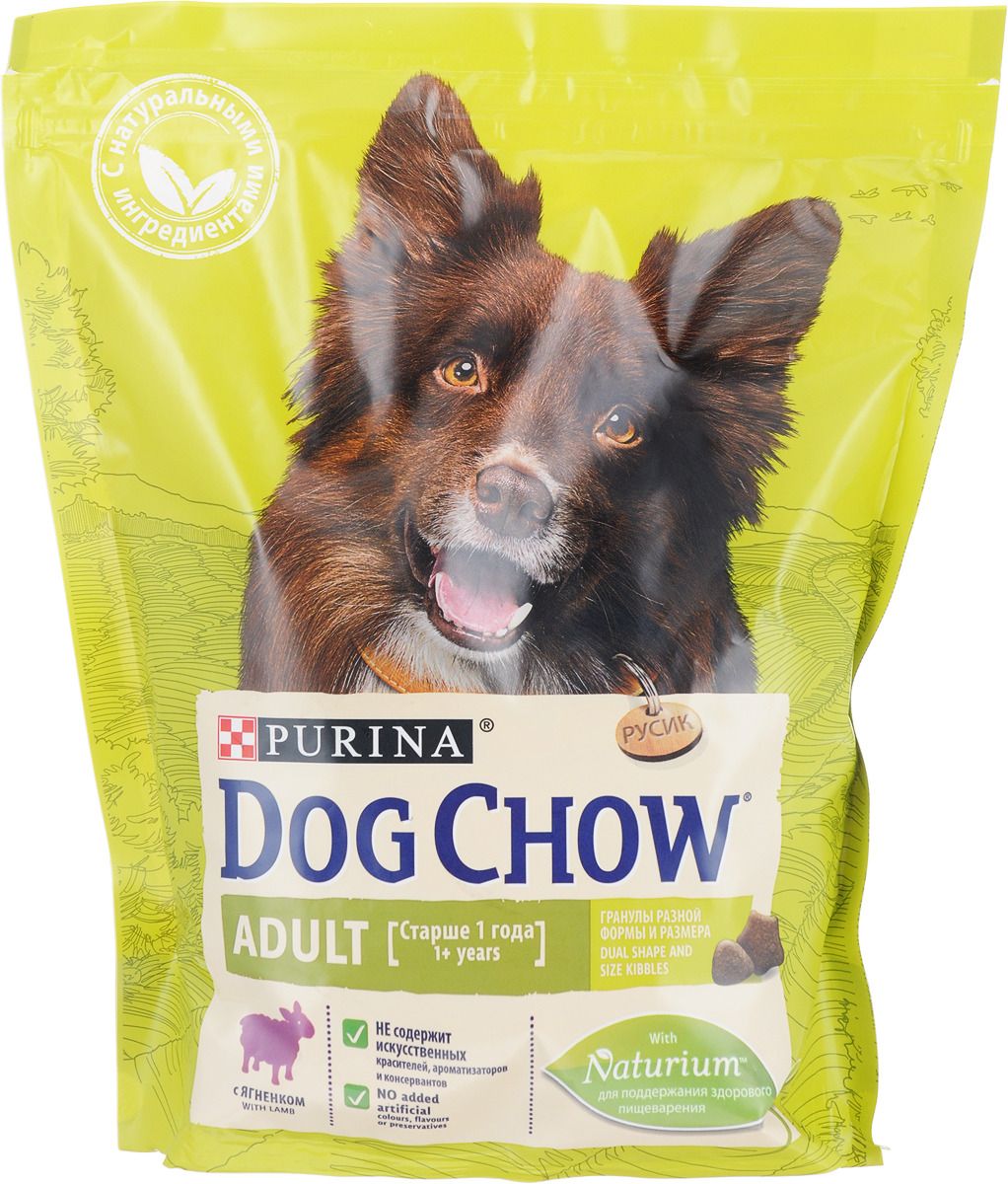 фото Сухой корм для собак dog chow adult, ягненок, 8шт по 0,8кг